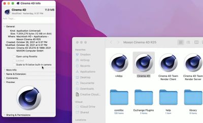 الحجم لتتناسب مع إعداد درجة macos